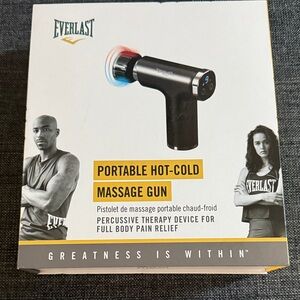 Everlast Black Portable Hot-Cold Massage Gun
